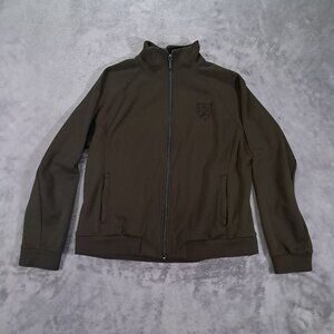 Lauren Active Ralph Lauren Jacket Women Large Full Zip Lightweight Dark Green